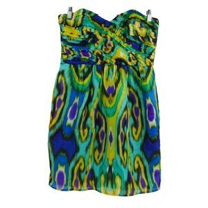 Shoshanna Balinese Silk Dress in Ikat size 4